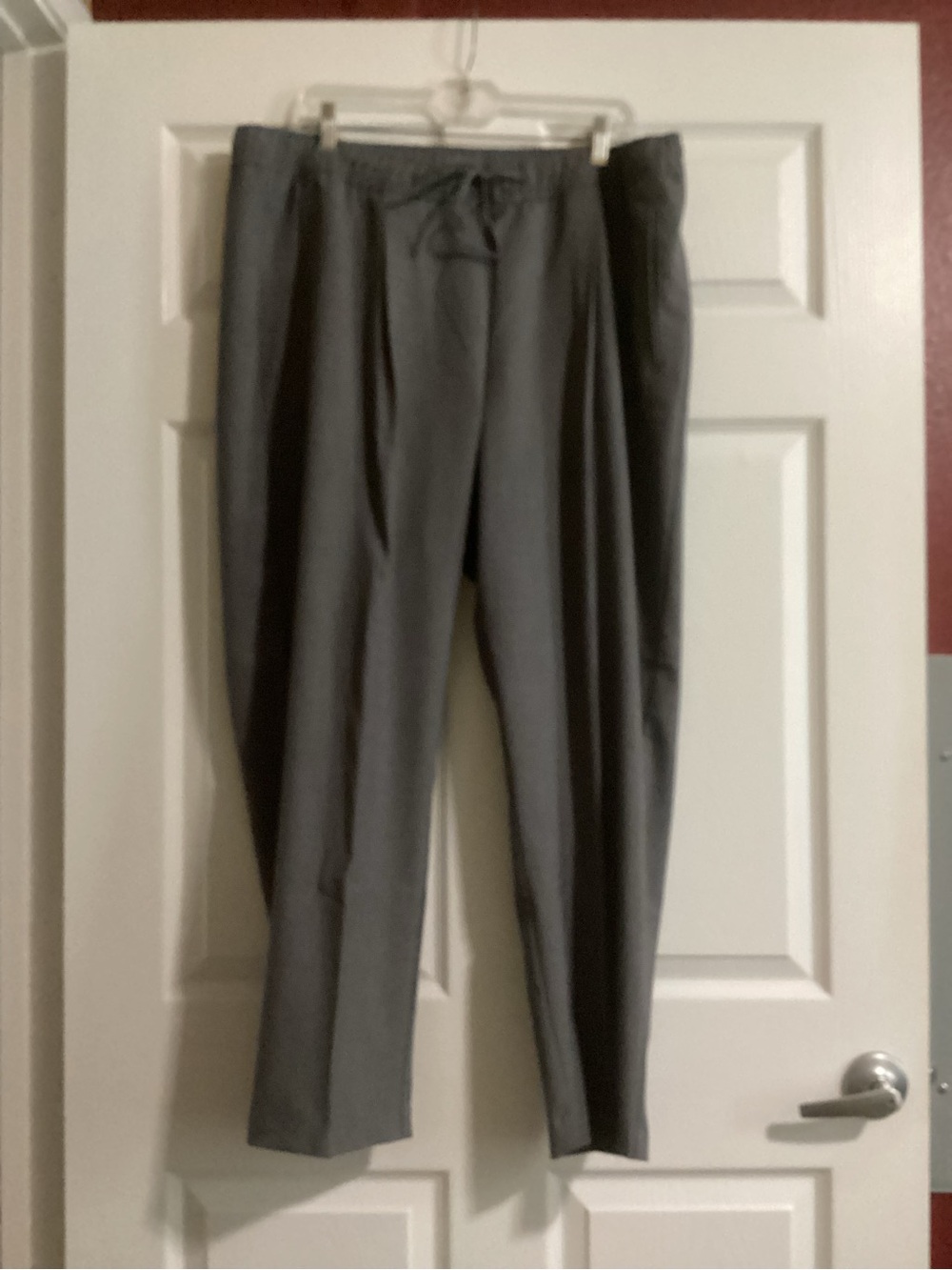 Old Navy XL Billie style gray slacks.  Drawstring waist.